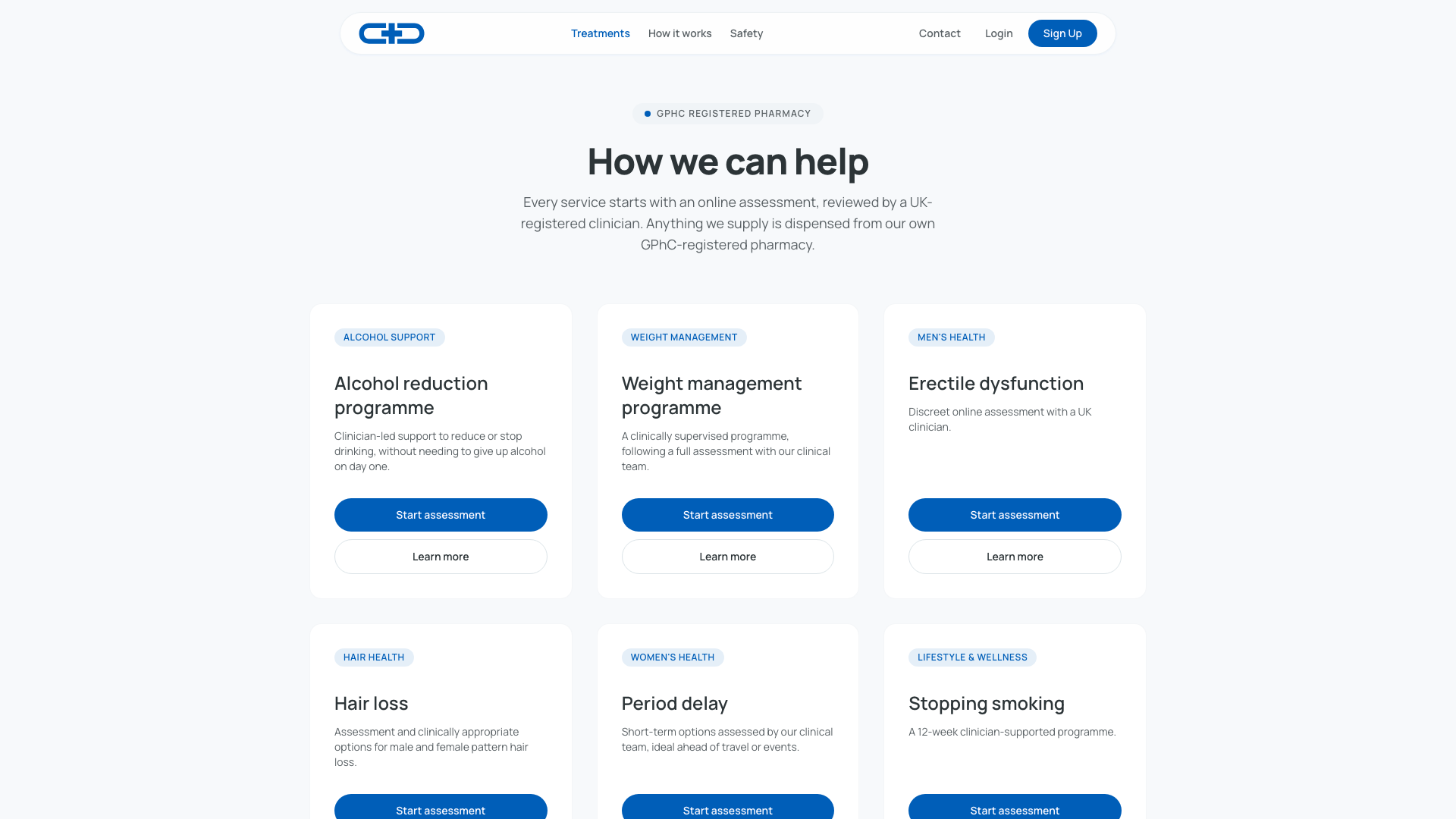 Drugs4Delivery treatments page