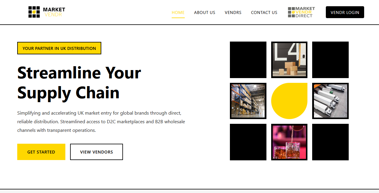 Market Vendr website screenshot